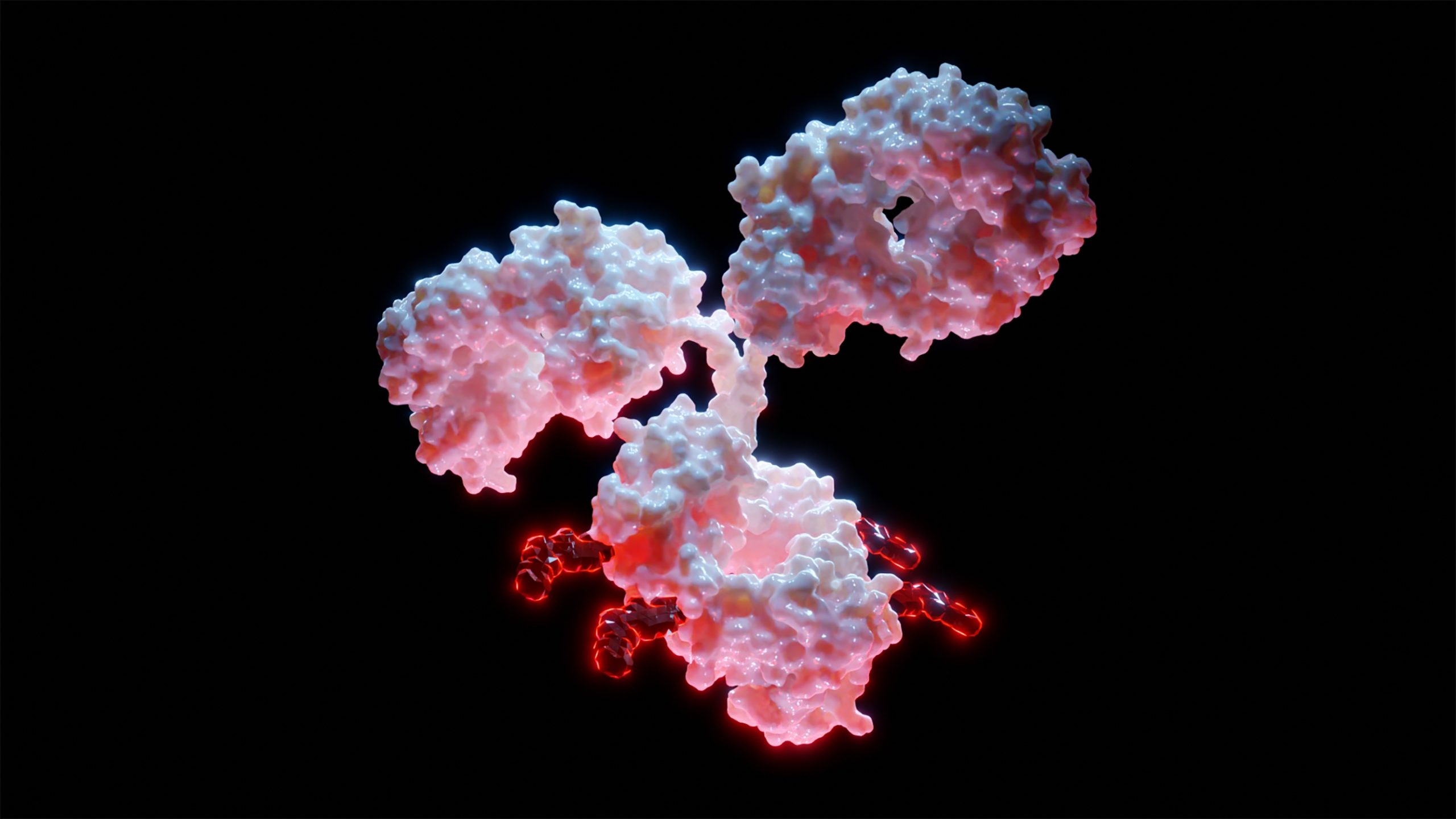 3D Rendering of Antibody Drug Conjugate - ADC