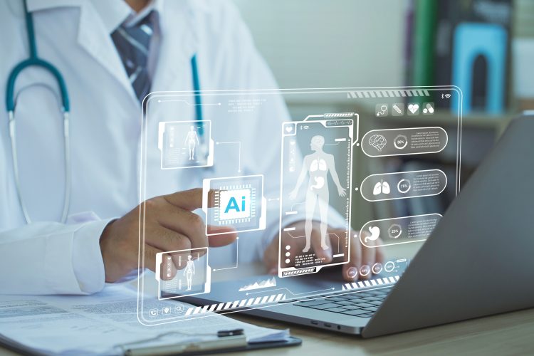 Medical technology, AI technology is utilized by doctors for diagnosing increasing the accuracy of patient treatments. Medical research and development innovation technology to improve patient health.